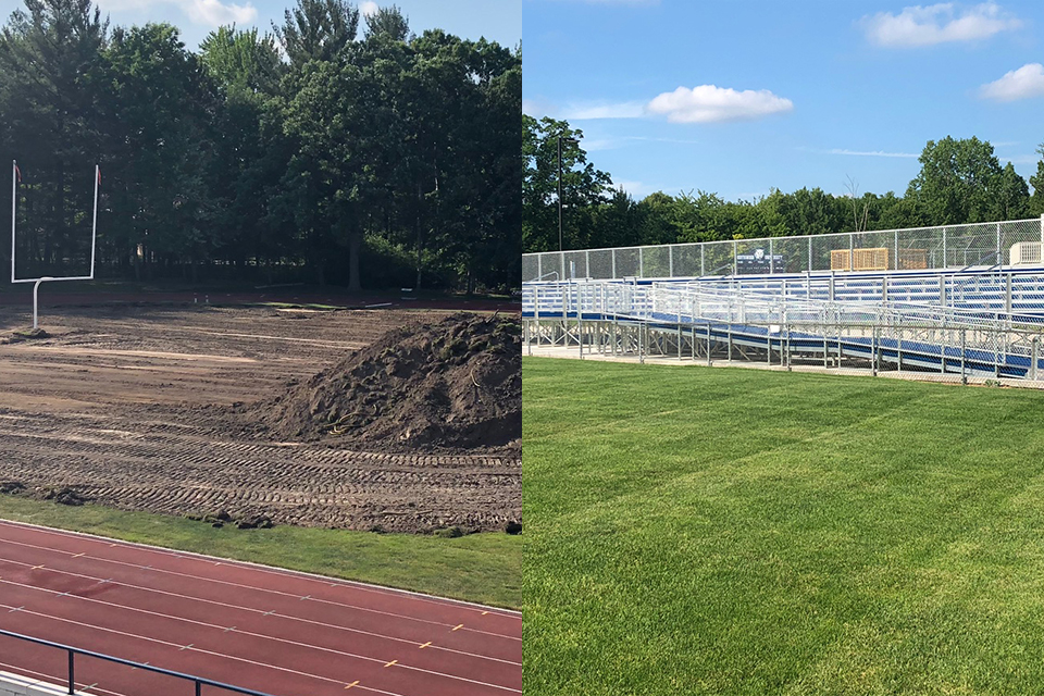 Turf at Hantz Stadium, New Bleachers At Dean Field Part Of Summer Construction Projects At Northwood