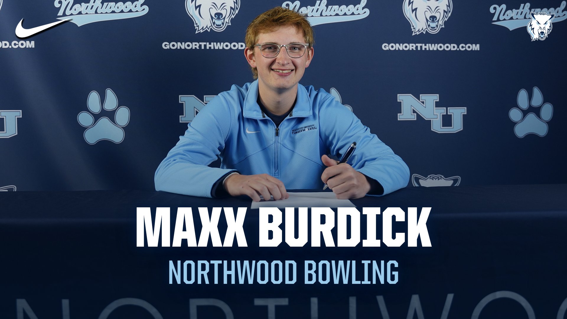 Maxx Burdick Joins Northwood Timberwolves Bowling Program