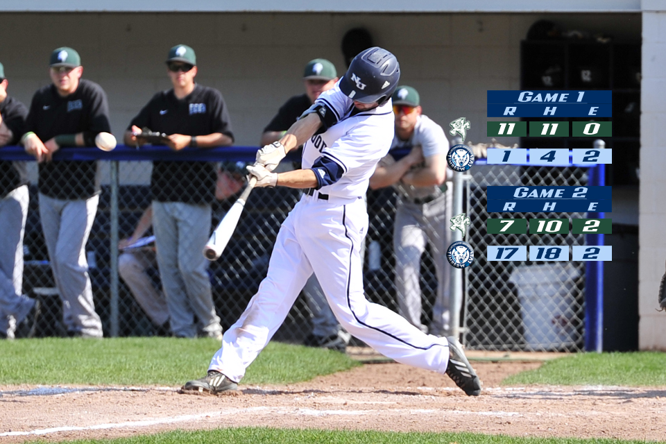 Baseball Splits Pair Versus Lake Erie