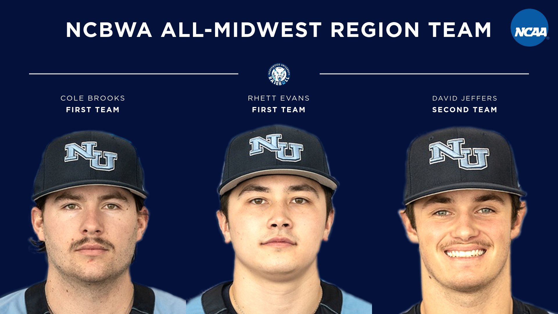Baseball Places Three On NCBWA All-Midwest Region Team