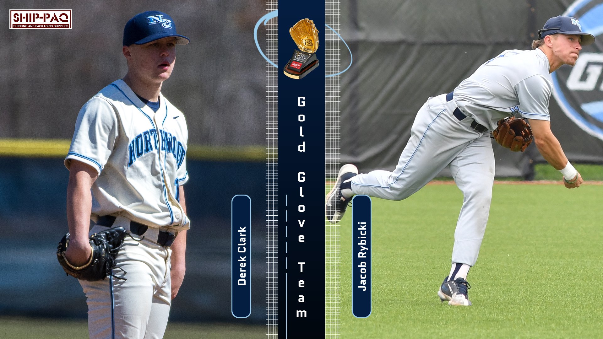 Derek Clark and Jacob Rybicki Named To The ABCA/Rawlings Division II Gold Glove Team