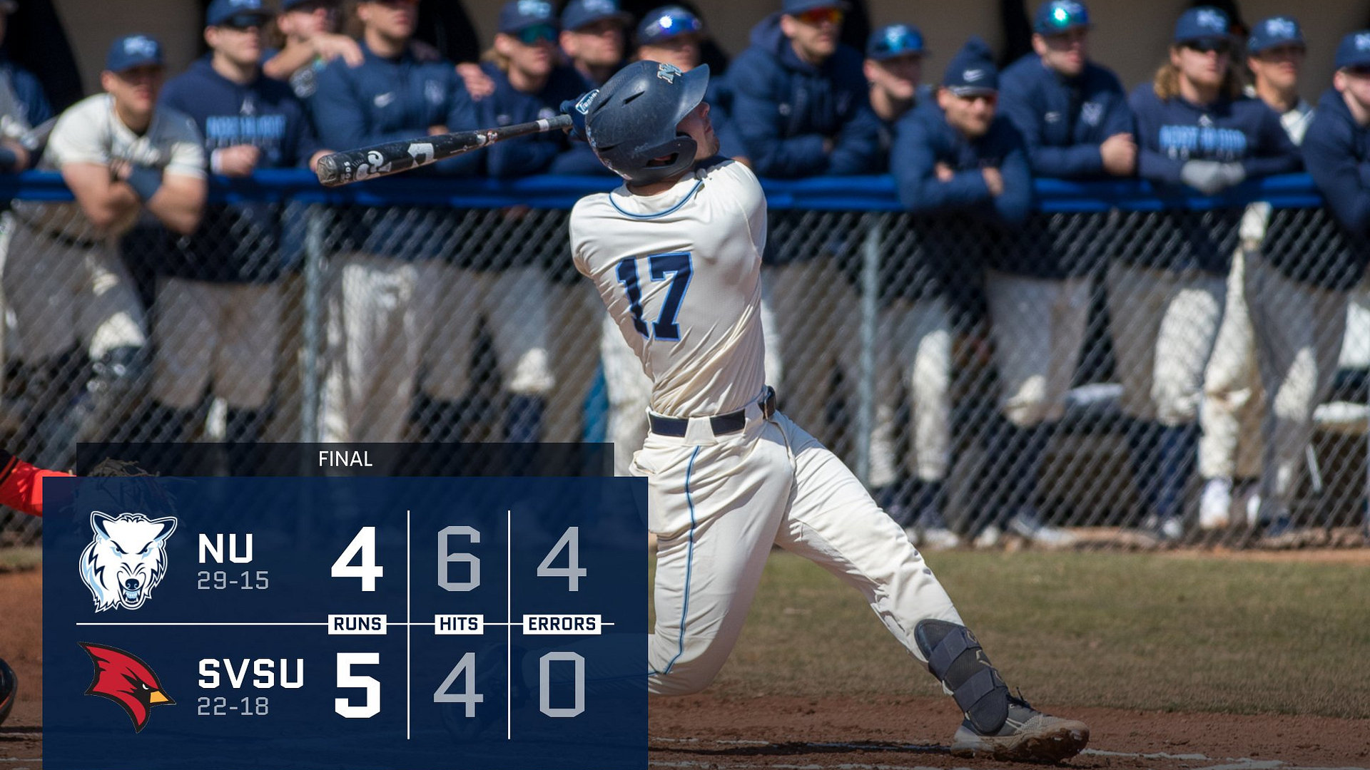 Blake Salamon Sets Northwood Home Run Record In 5-4 Loss To Saginaw Valley