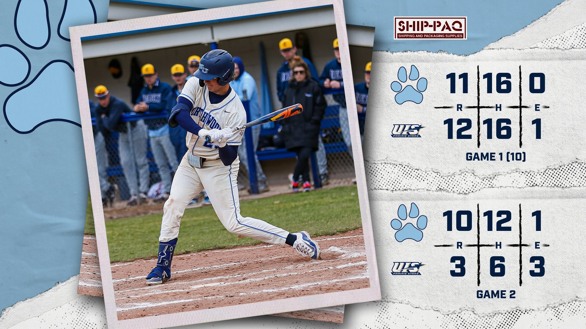Baseball Splits Pair At Illinois-Springfield