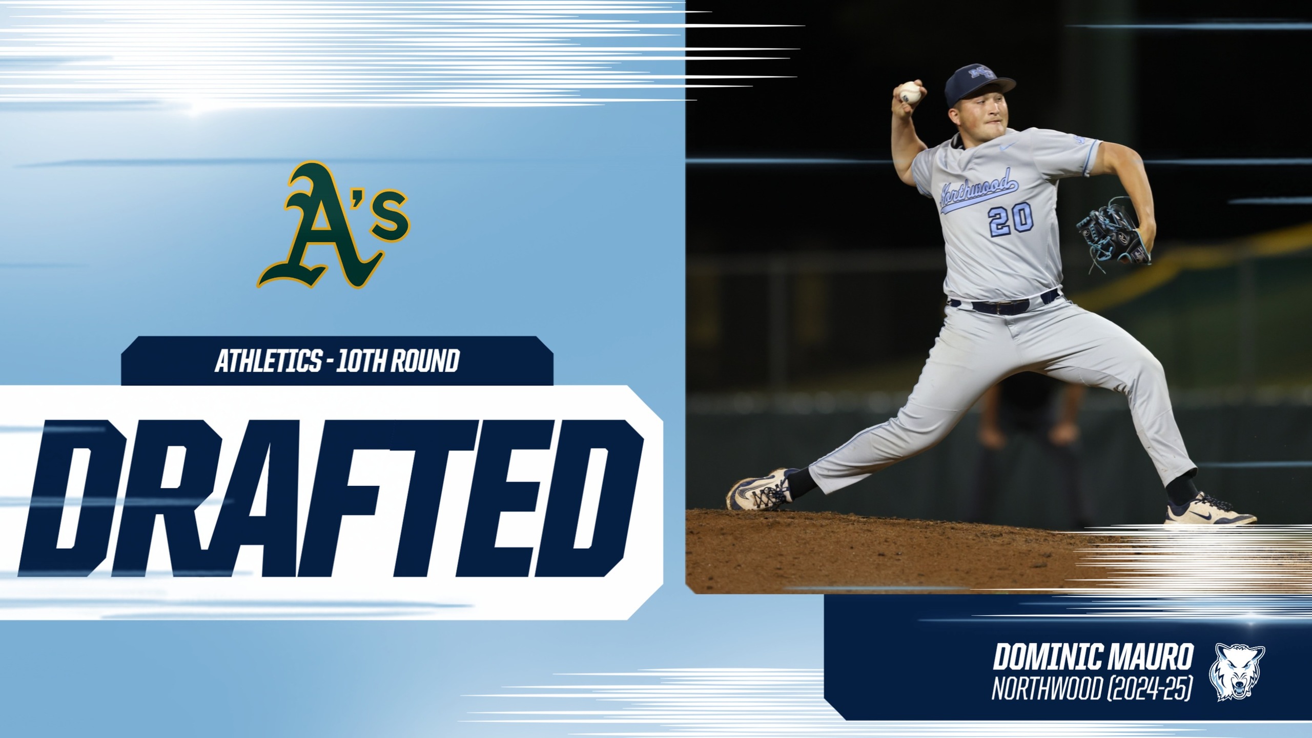 Former Timberwolf Dominic Mauro Selected By Athletics In MLB Draft