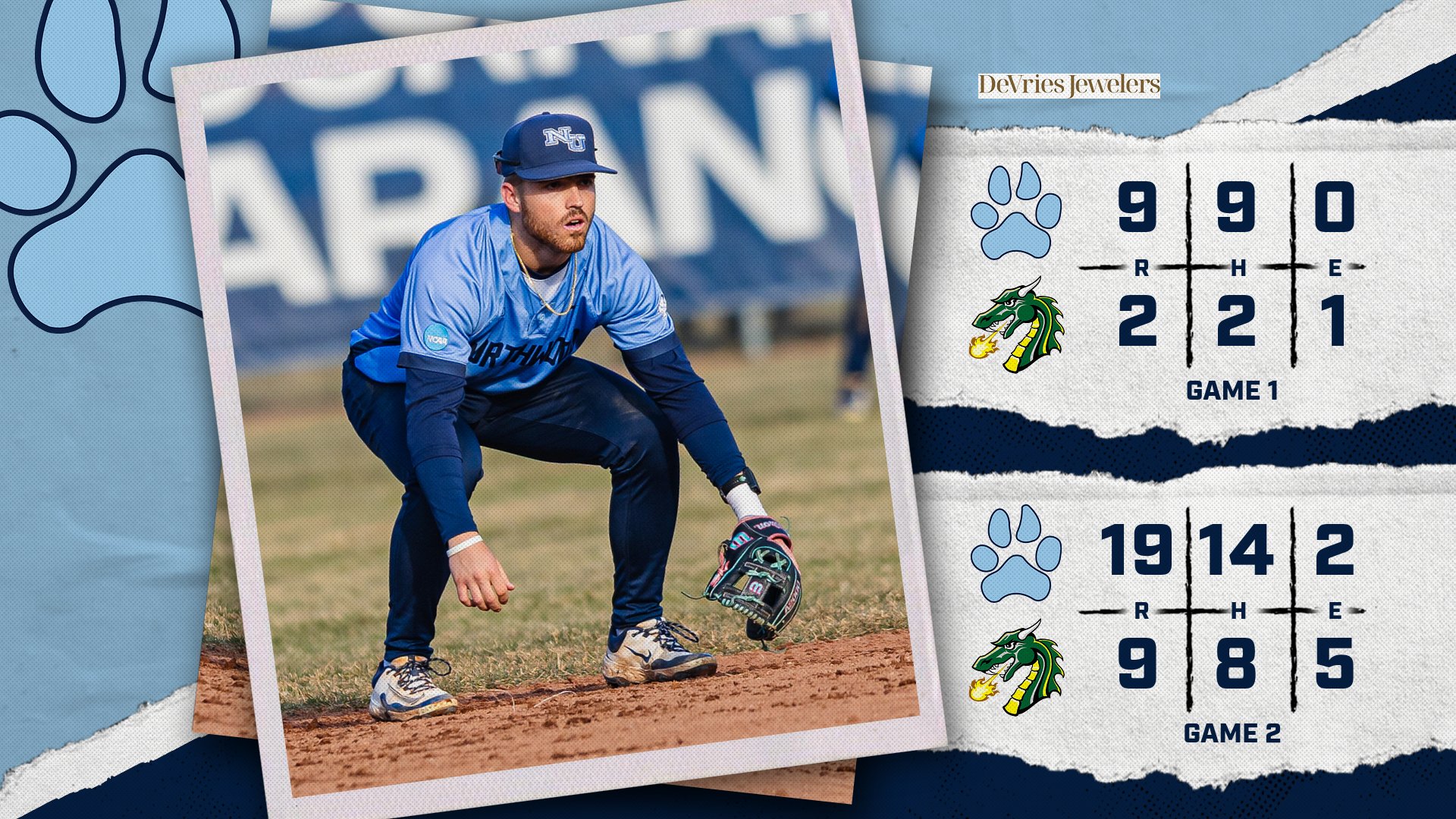 Late Rally In Game One Propels Baseball To Doubleheader Sweep At Tiffin
