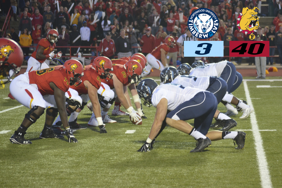 Football Falls At No. 6 Ferris State 40-3