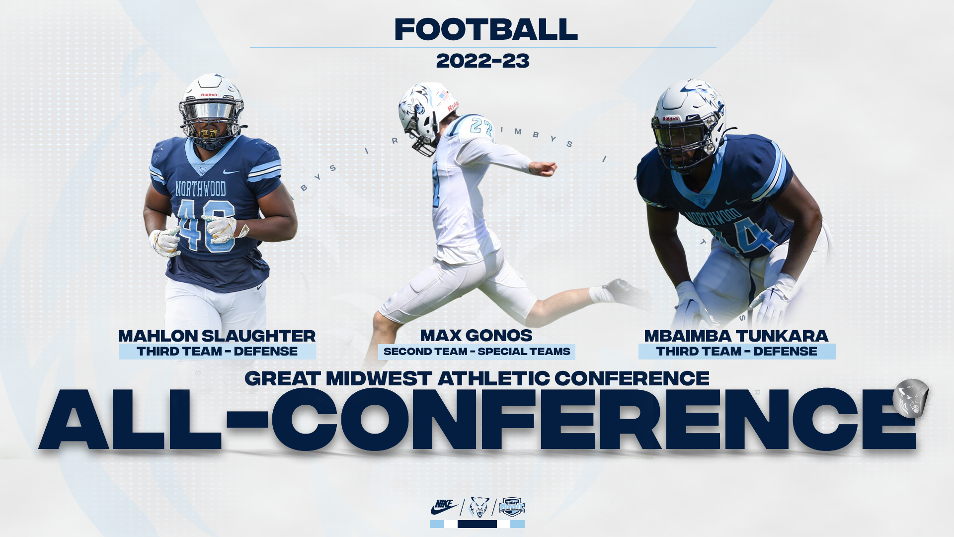 Max Gonos, Mahlon Slaughter and Mbaimba Tunkara Named All-Great Midwest