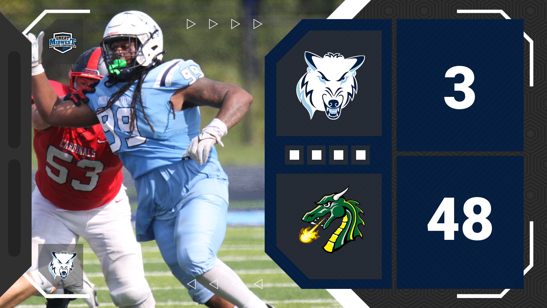Football Loses At Tiffin 48-3