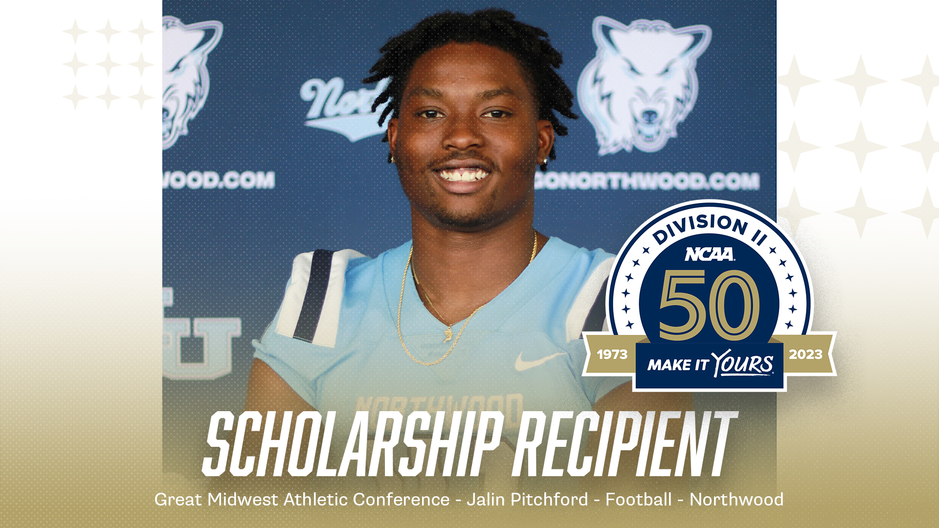 Jalin Pitchford Earns NCAA Division II 50th Anniversary Scholarship