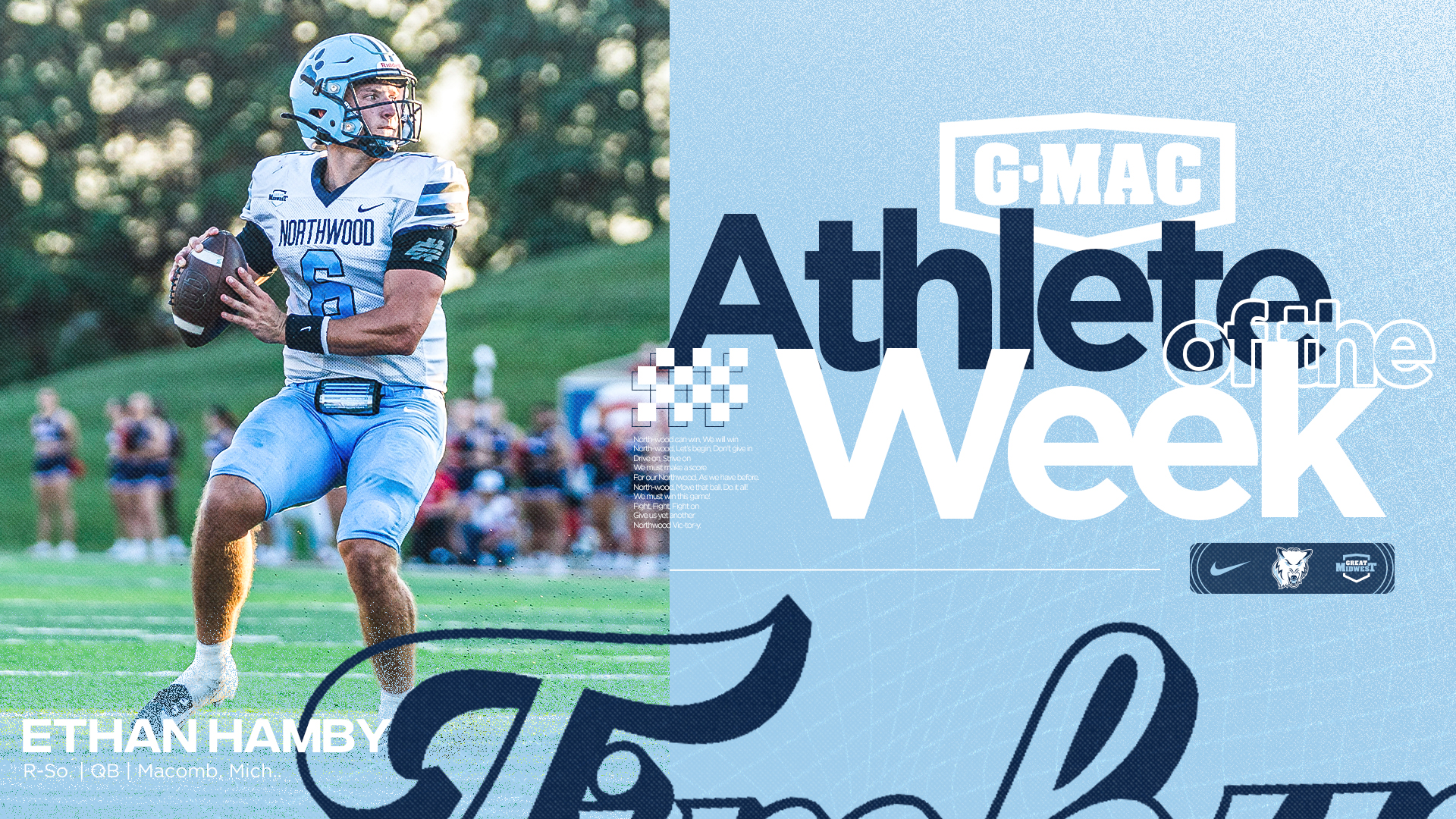 Ethan Hamby Earns Second Consecutive G-MAC Offensive Player of the Week Award