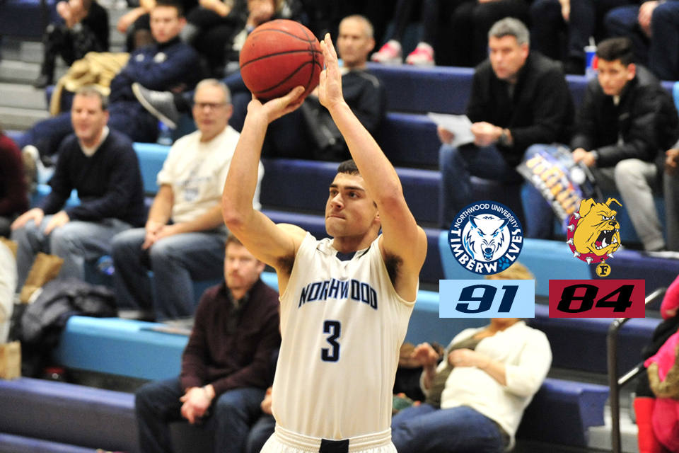 Men's Basketball Defeats Ferris State 91-84