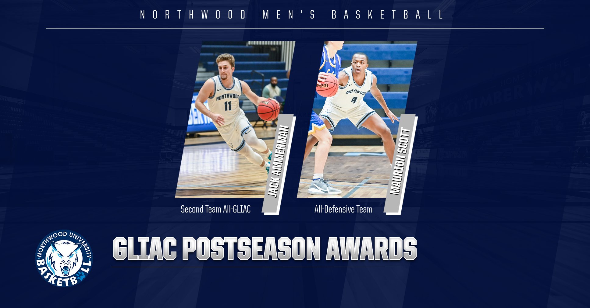 Jack Ammerman & Maurion Scott Earn Postseason Honors From GLIAC