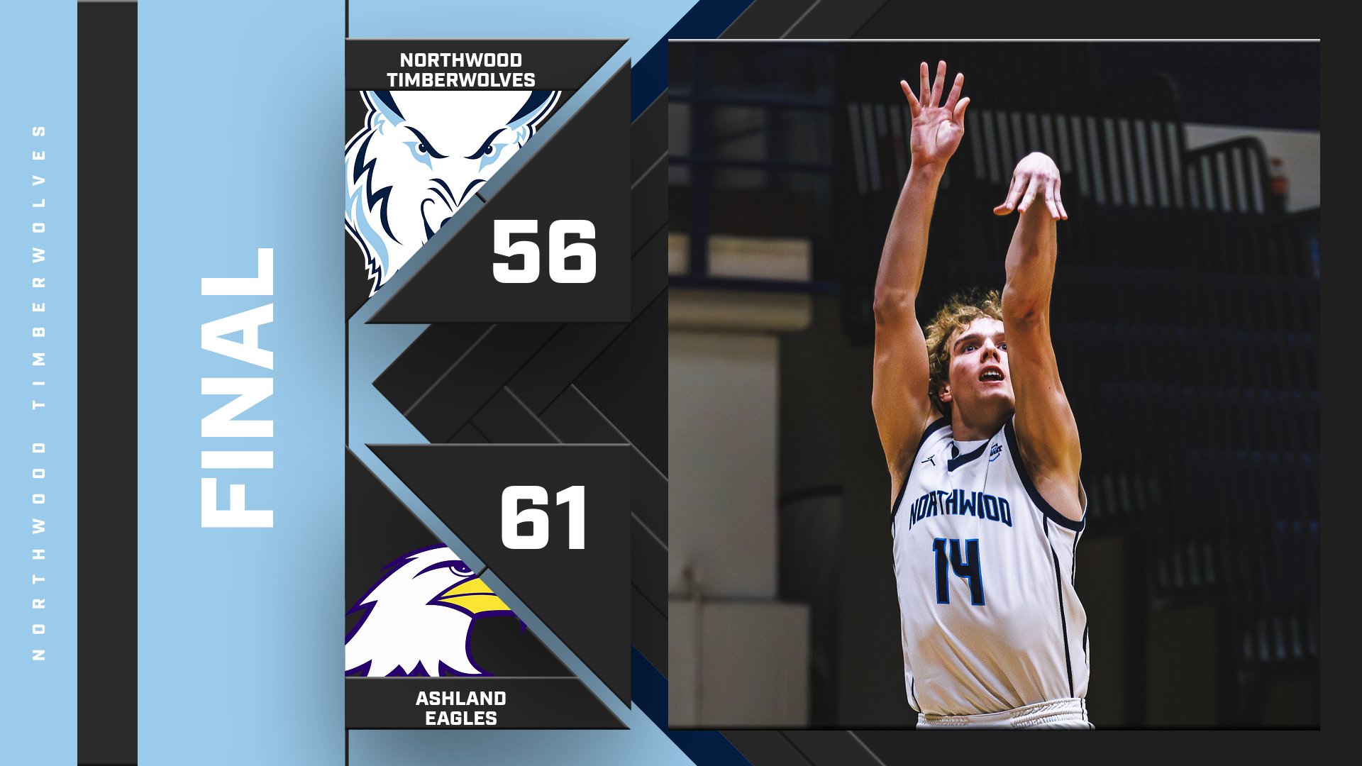 Men's Basketball Falls At Ashland 61-56