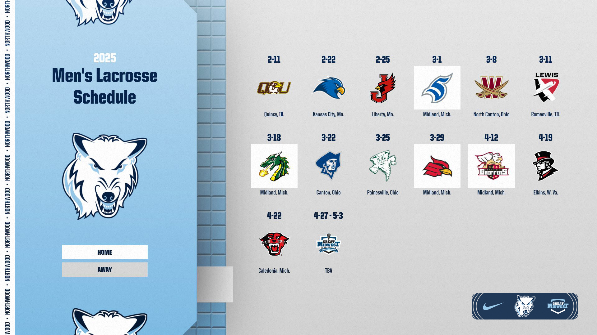 25 Years In The Making - Northwood Men's Lacrosse Sets 2025 Season Schedule