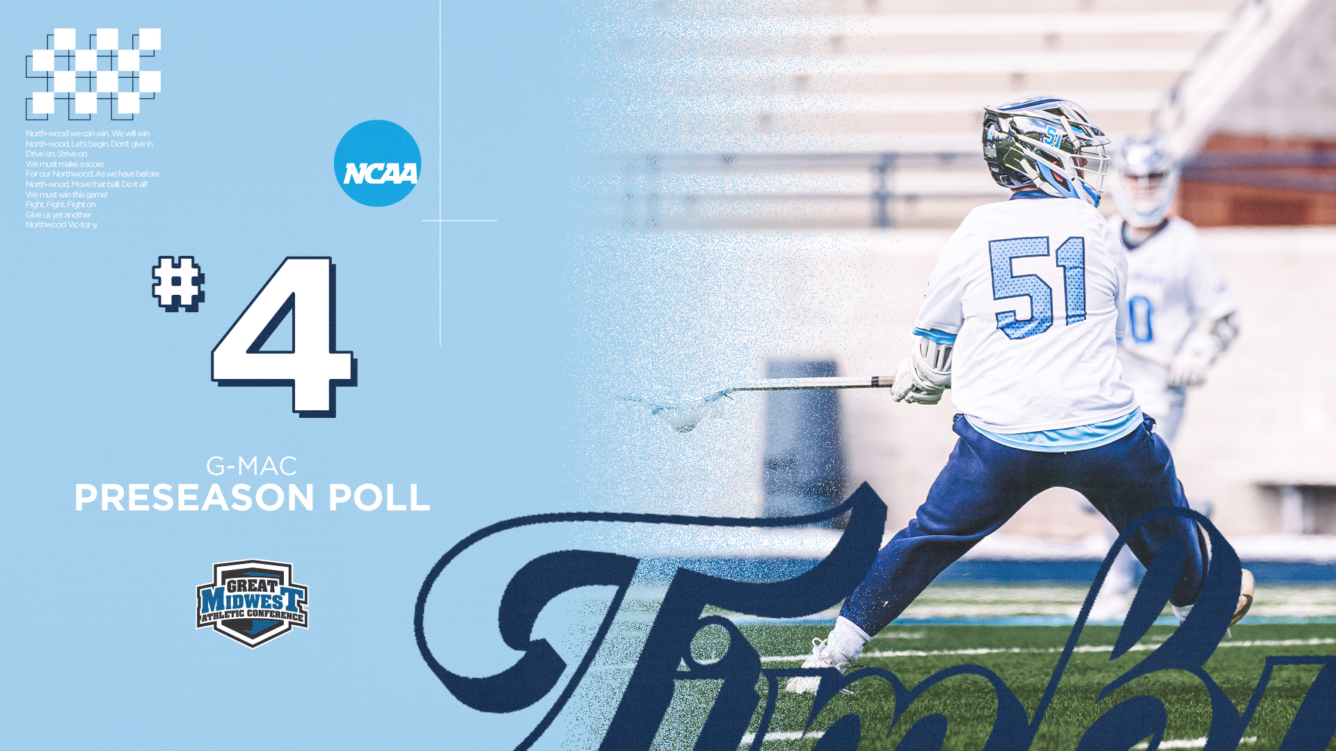 Northwood Men's Lacrosse Picked To Finish Fourth In Preseason Coaches Poll