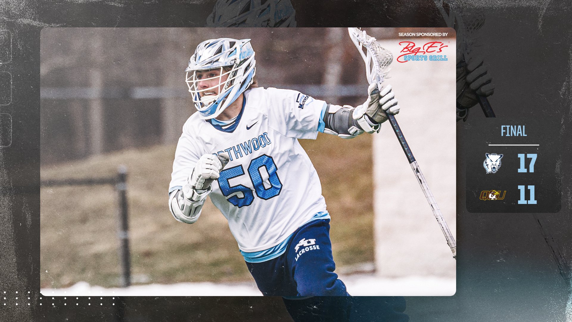 Men's Lacrosse Tabs First Win Of 2026 With 17-11 Win over Quincy
