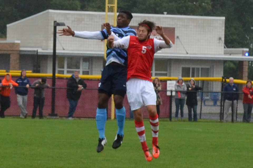 Men's Soccer Tops Malone 3-1