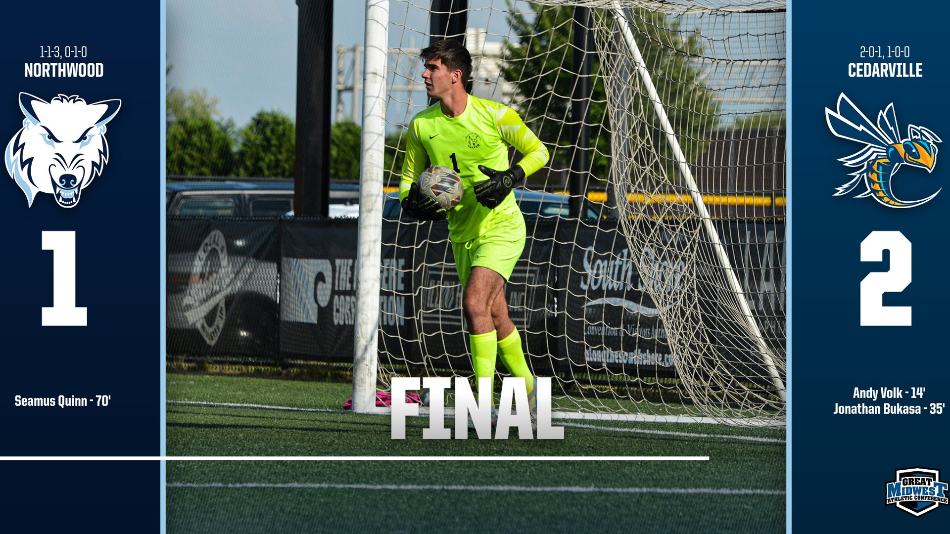 Men's Soccer Falls In GMAC Debut Versus Cedarville, 2-1