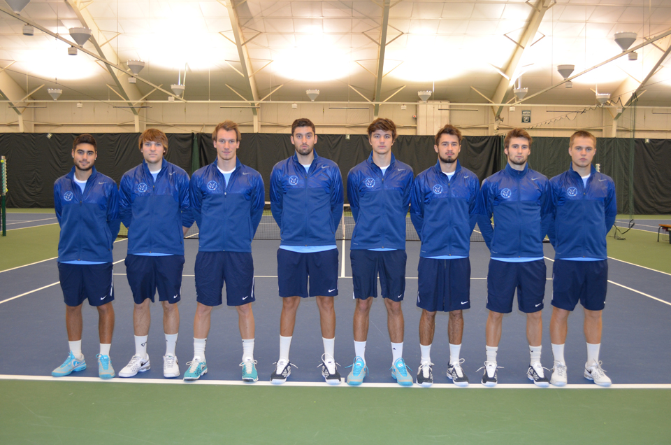 Men's Tennis Tops Curry 9-0