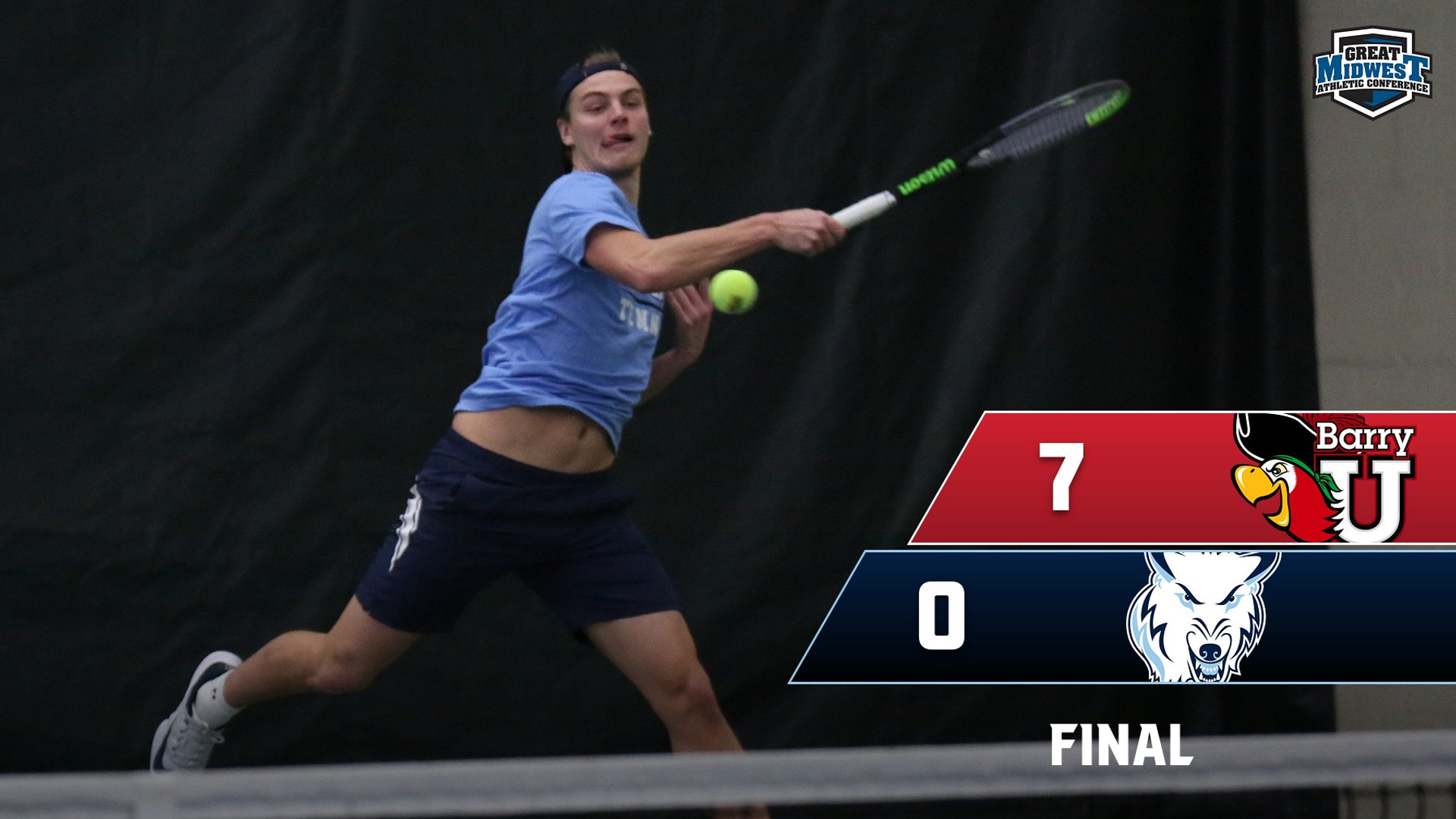 Men's Tennis Falls At Top-Ranked Barry 7-0