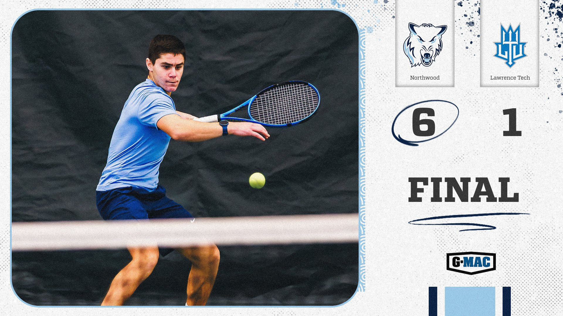 Men's Tennis Claims 6-1 Win Over Lawrence Tech