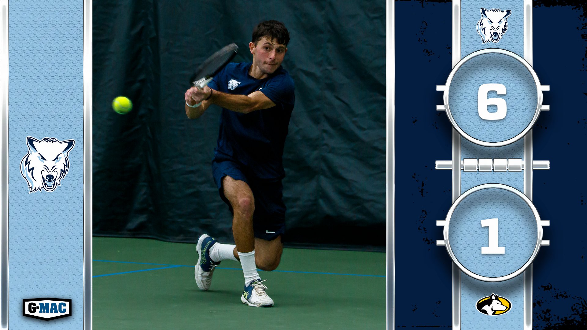 Men's Tennis Moves To 2-0 With 6-1 Win Over Michigan Tech