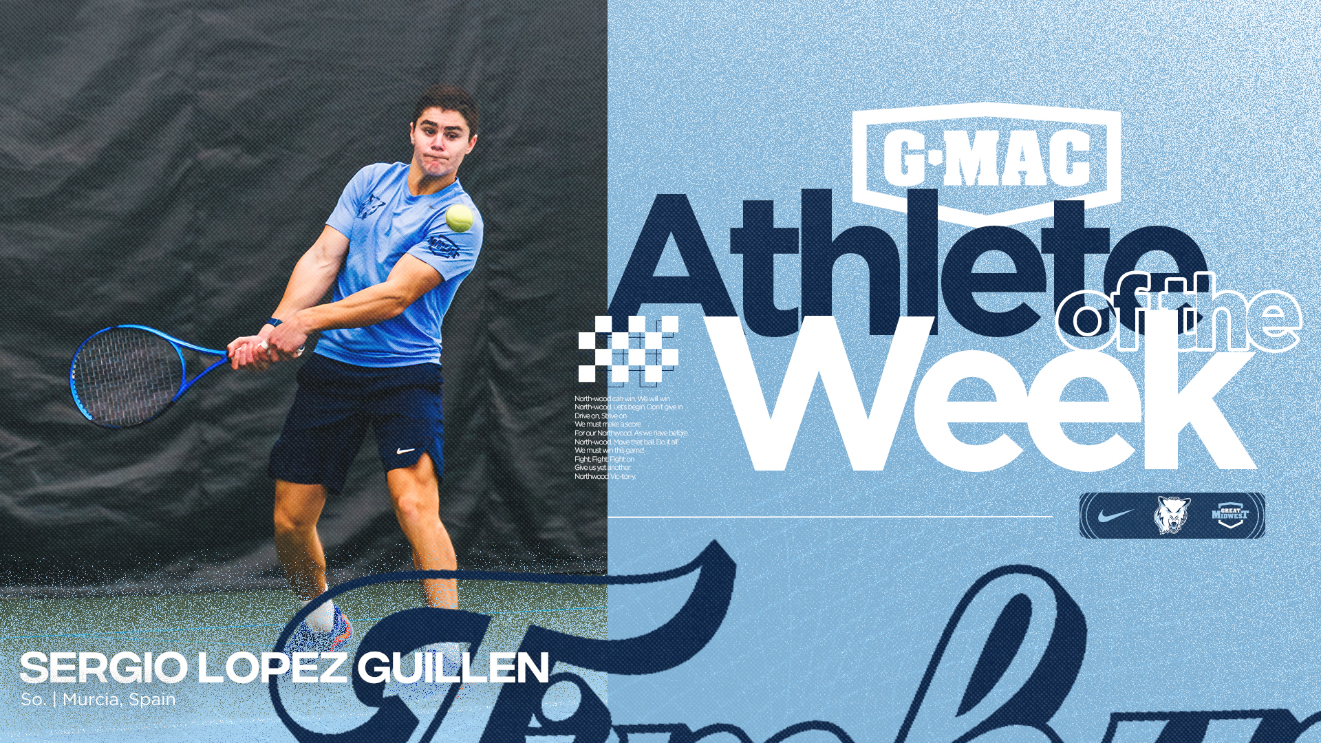 Sergio Lopez Guillen Named G-MAC Men's Tennis Athlete of the Week