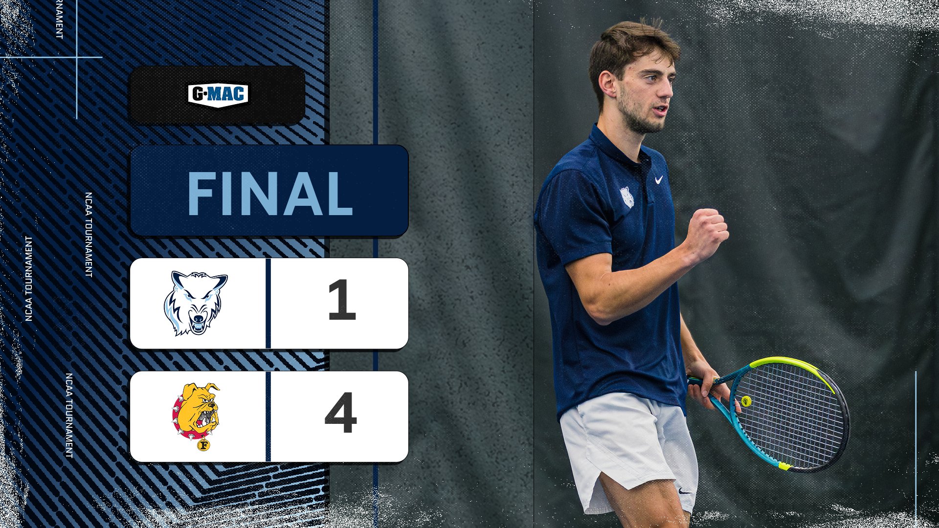 Men's Tennis Loses To No. 19 Ferris State In The NCAA Tournament