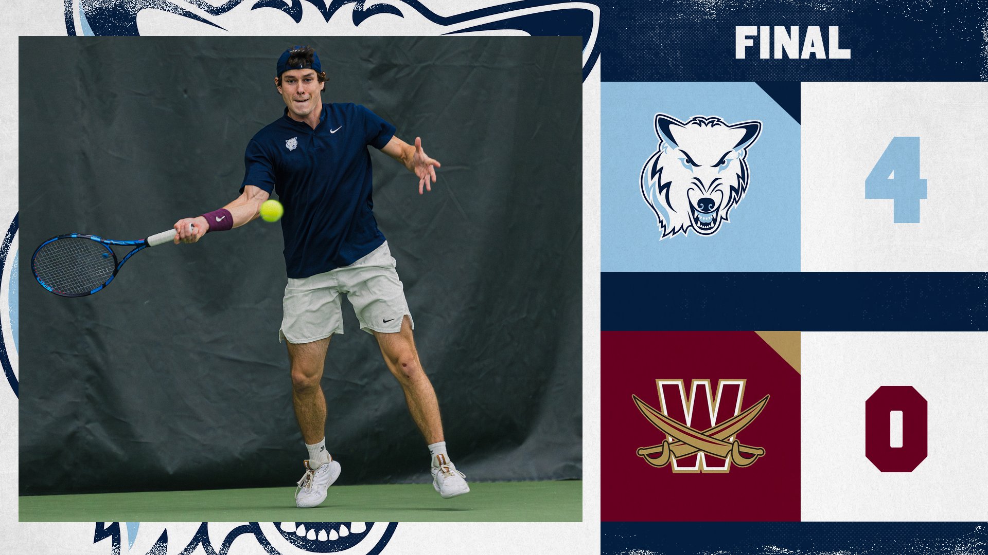 Men's Tennis Defeats Walsh 4-0