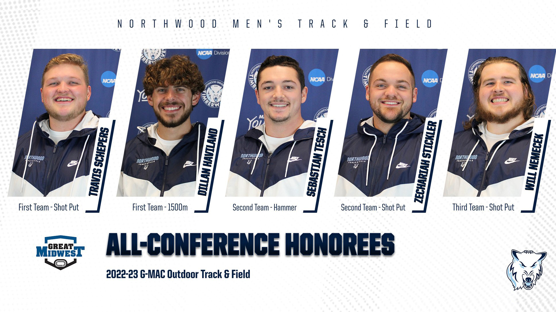 Six Athletes Earn All-G-MAC Honors For Northwood Track & Field