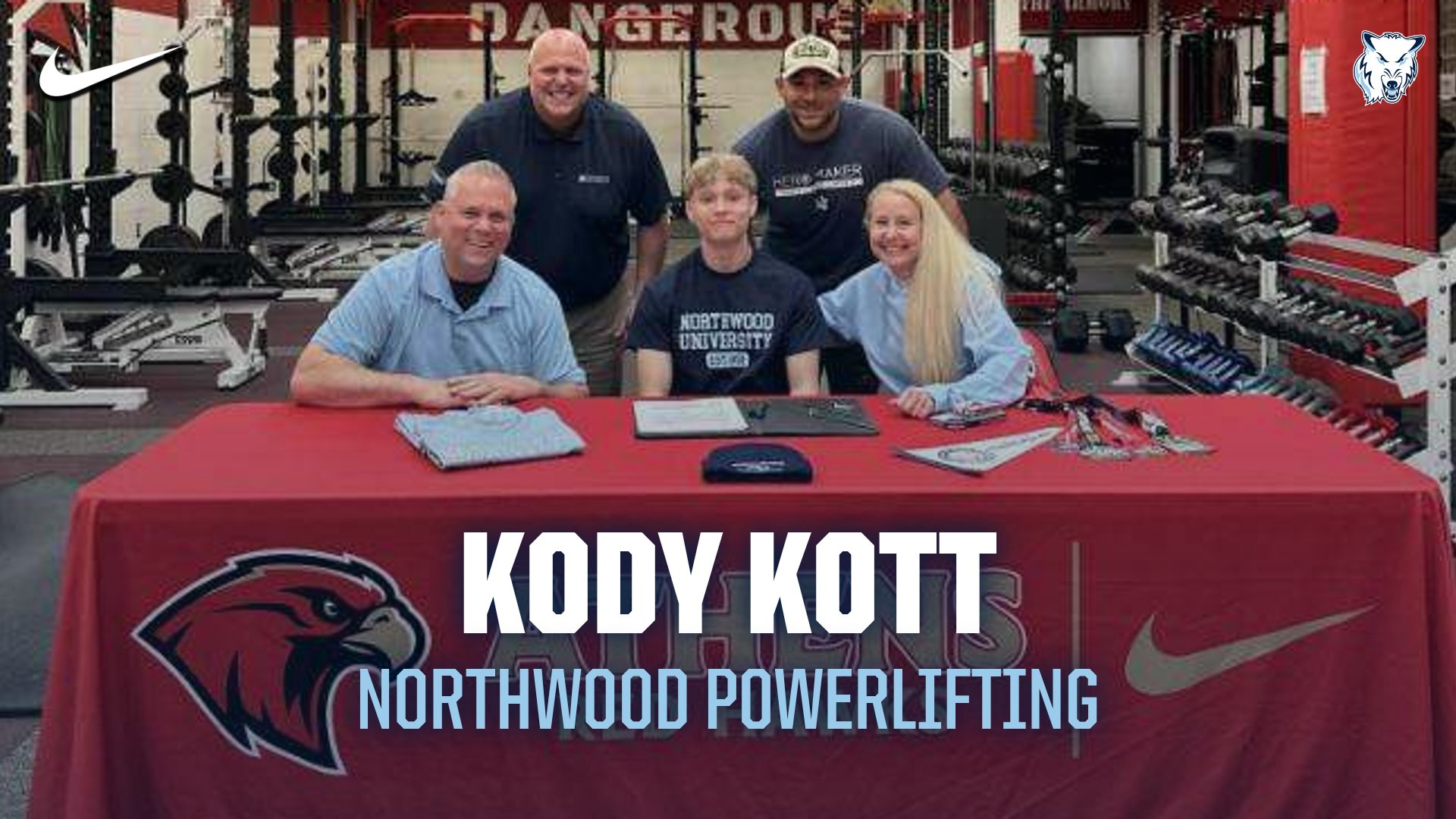 Northwood Announced Kody Kott is Joining the Varsity Powerlifting Team