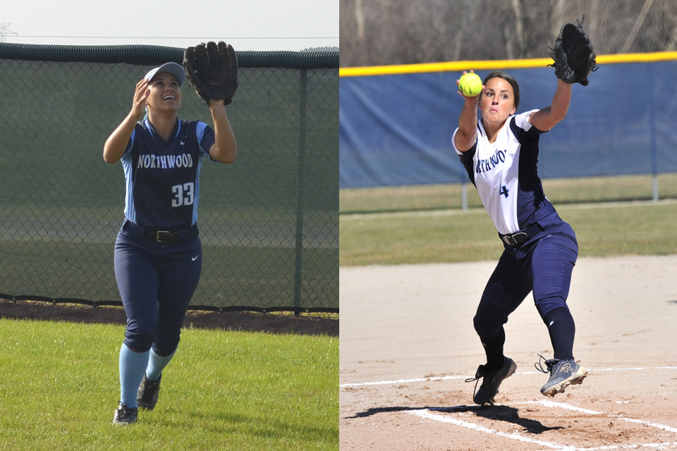 Softball's D'Avilar and Brown Earn All-GLIAC Honors