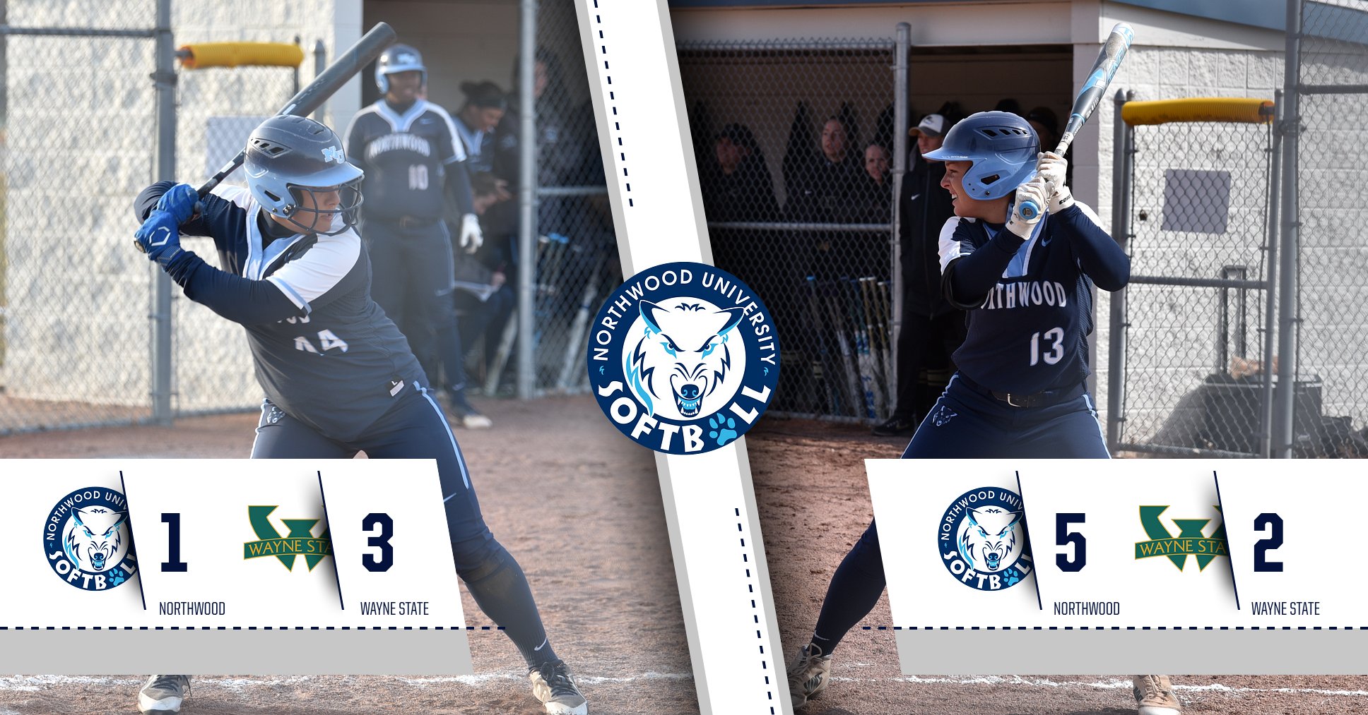 Softball Goes 1-1 At Wayne State