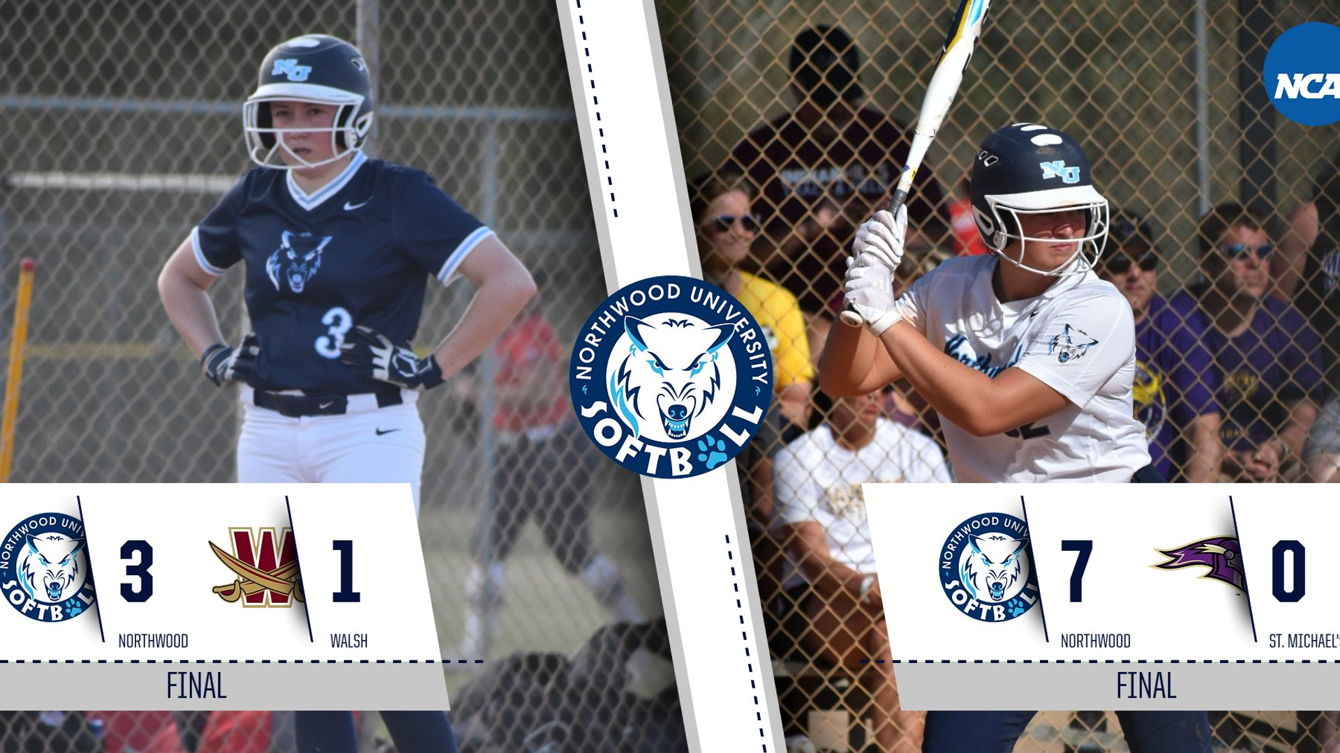 Softball Wins Fifth and Sixth Straight Versus Walsh and St. Michael's