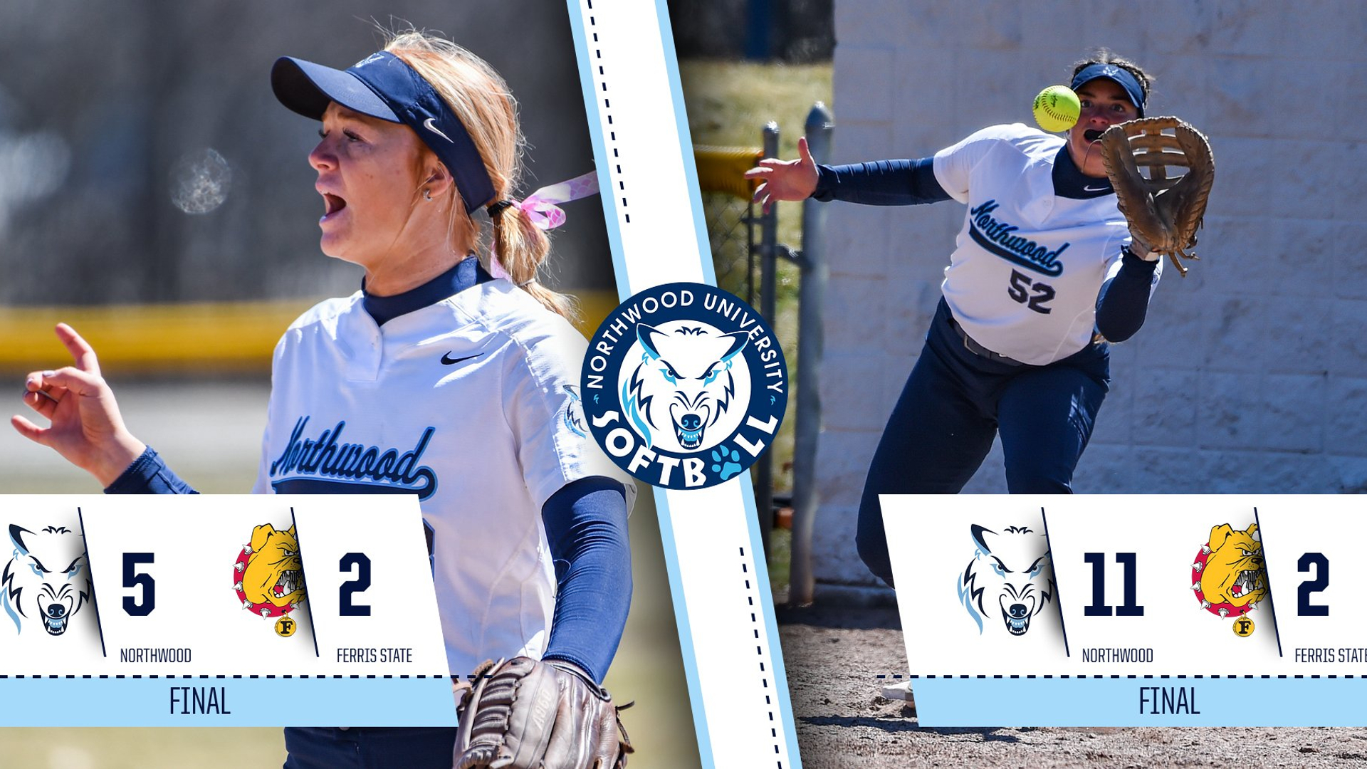 Softball Wins Two On The Road At Ferris St.