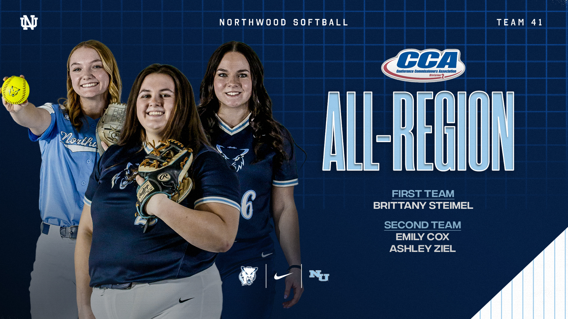 Three Softball Players Earn All-Region Honors By D2CCA