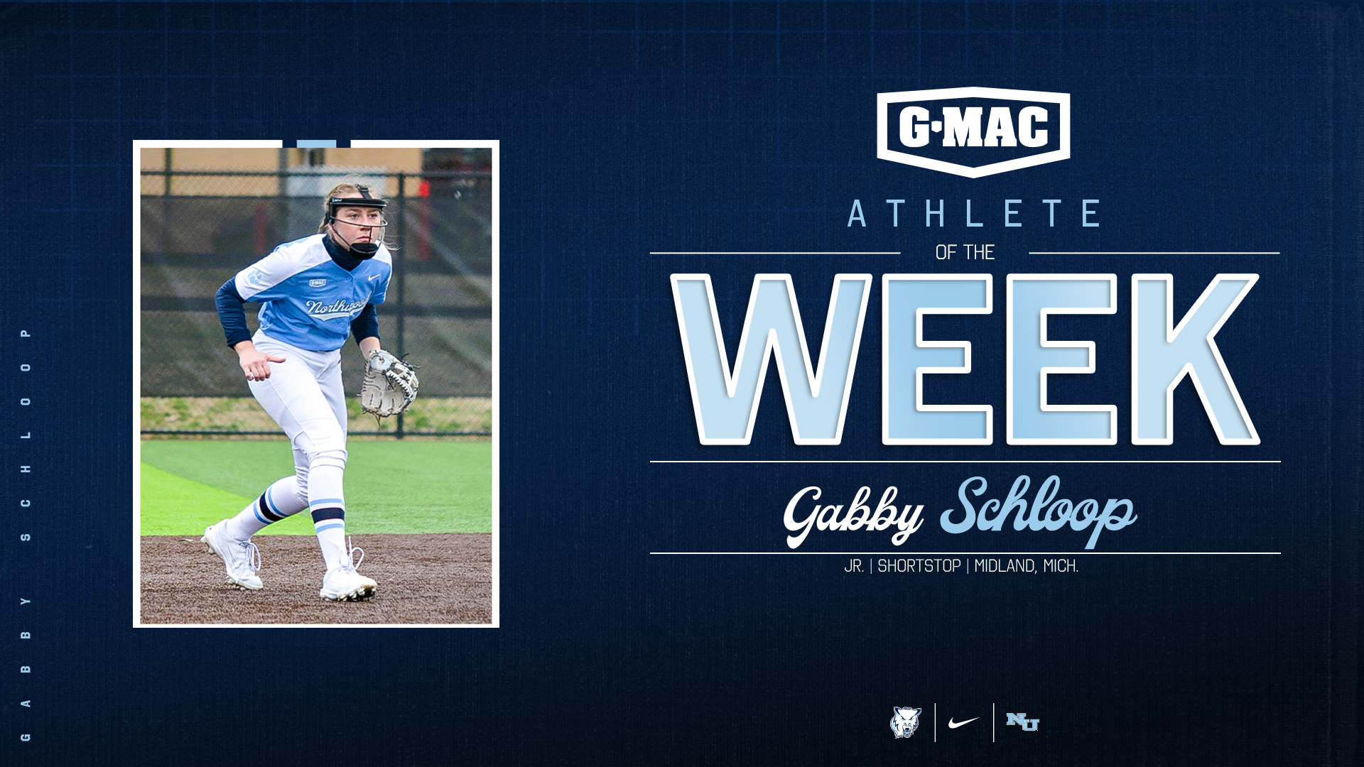 Schloop Earns G-MAC Softball Player Of The Week