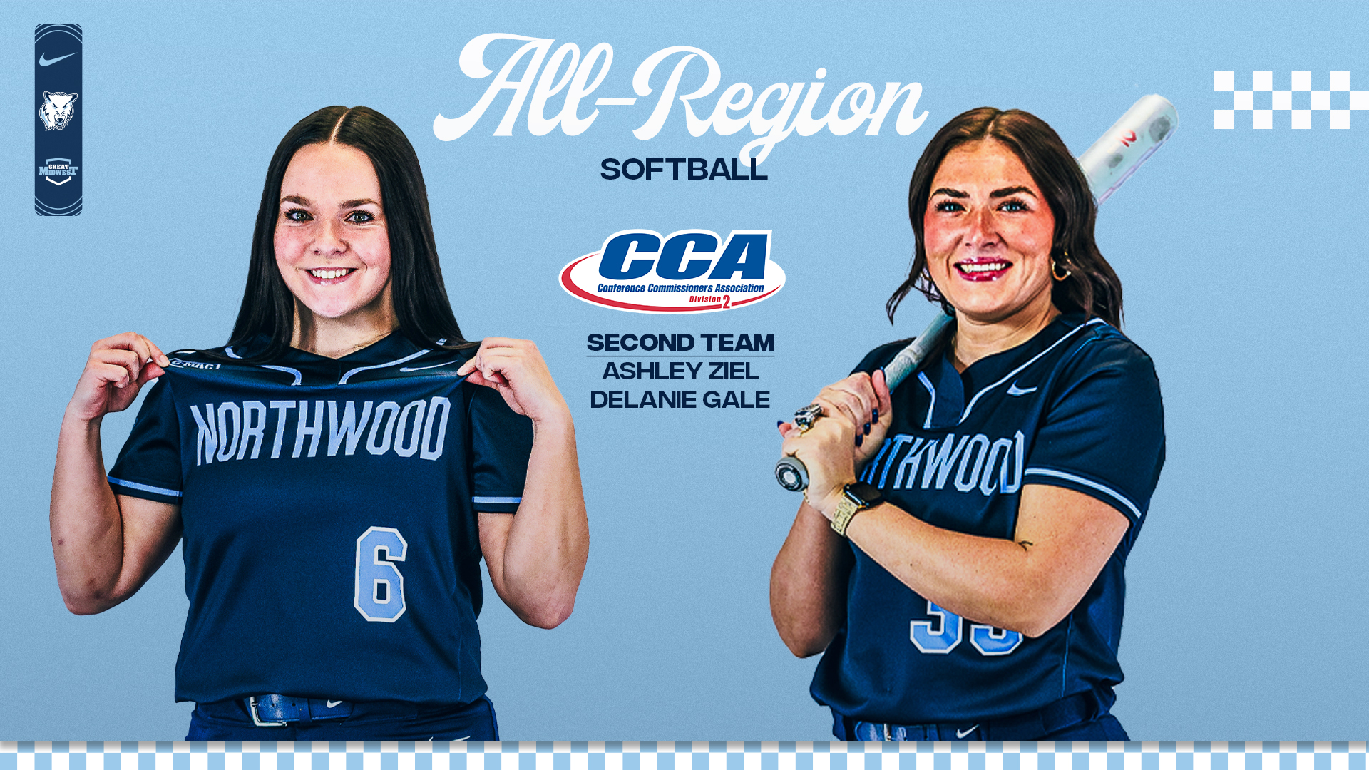 Gale And Ziel Earn Second Team All-Region Honors By D2CCA