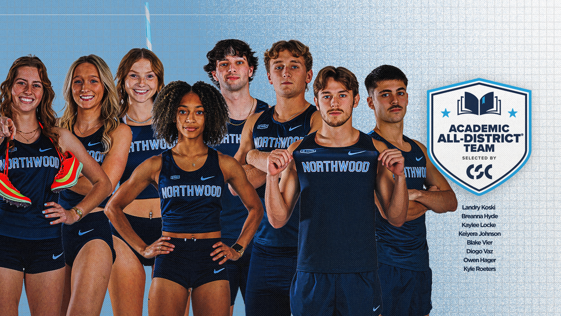 Eight Track &amp; Field Athletes Earn CSC Academic All-District Honors