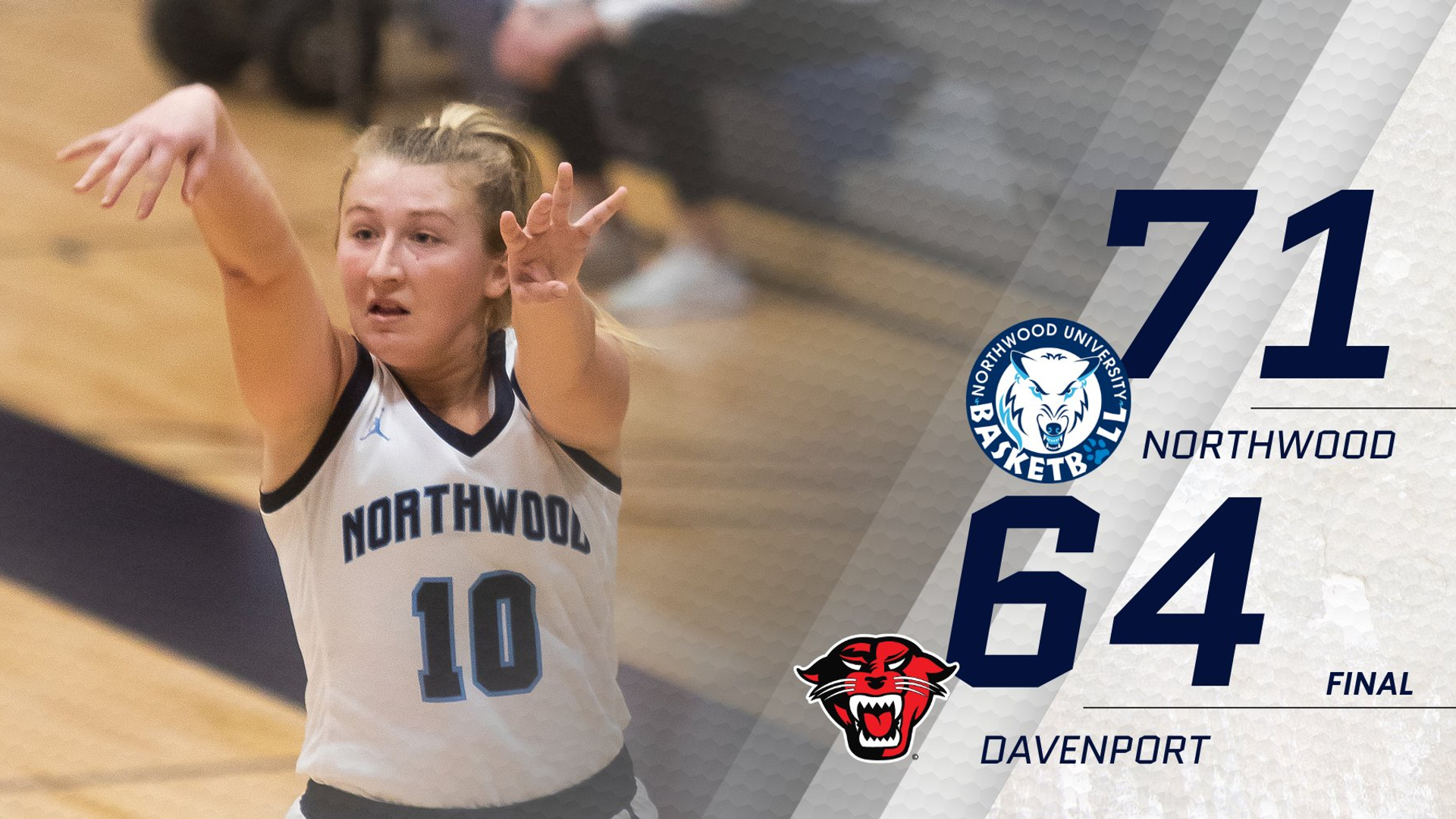 Women's Basketball Defeats Davenport 71-64