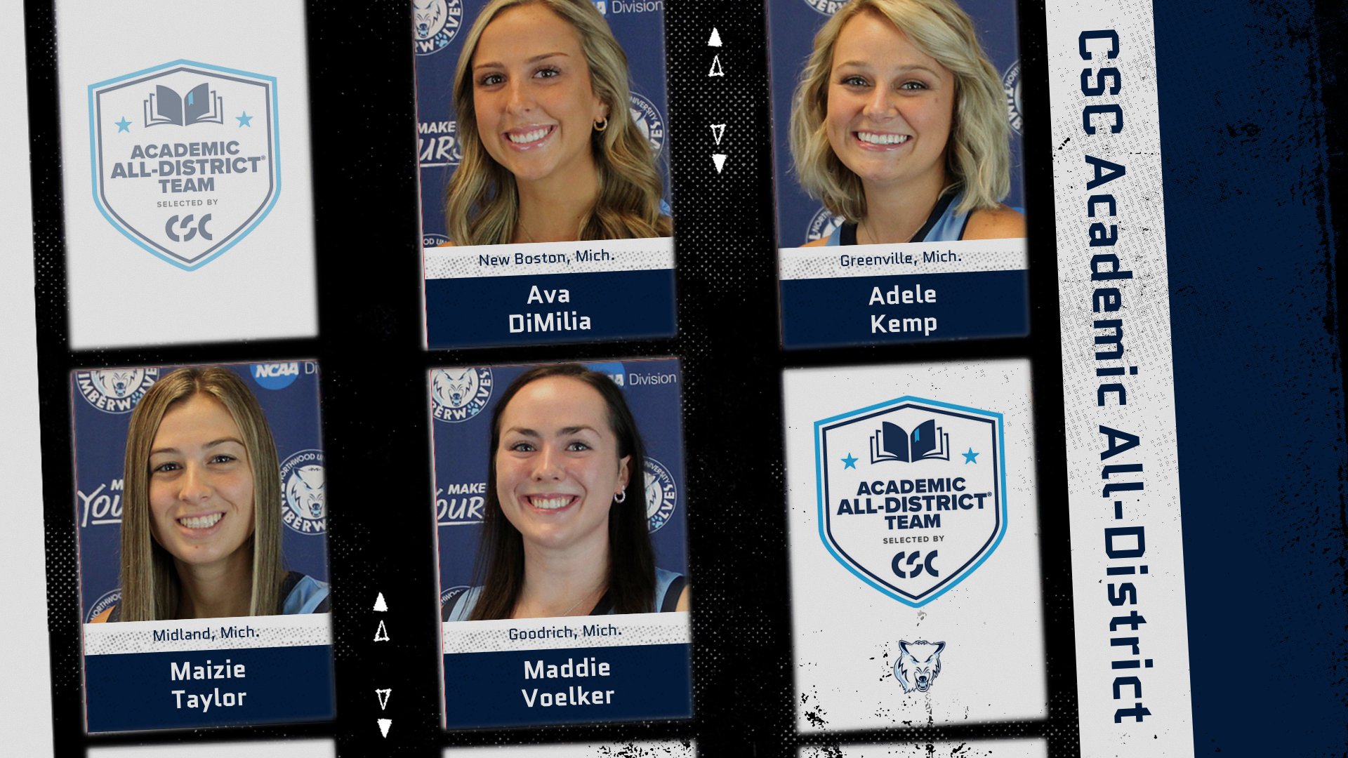 Women's Basketball Places Four On CSC Academic All-District Team