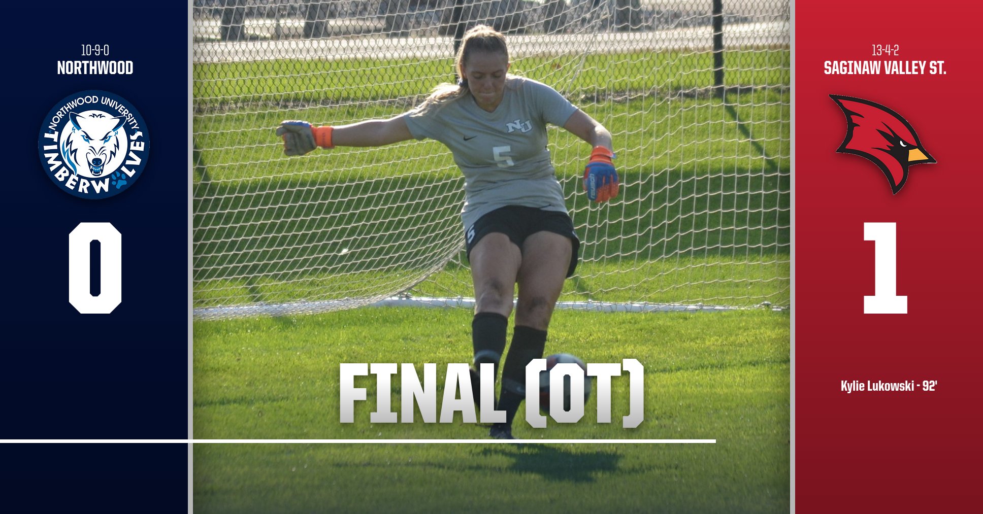 Women's Soccer Drops Tough 1-0 Overtime Game At SVSU In GLIAC Quarterfinals