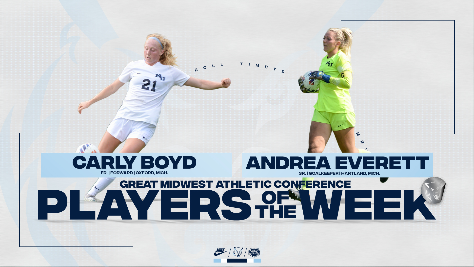 Boyd and Everett Sweep GMAC Women's Soccer Player Of The Week Honors