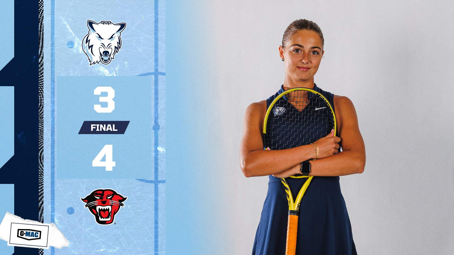 Women's Tennis Drops Tough 4-3 Match To Davenport