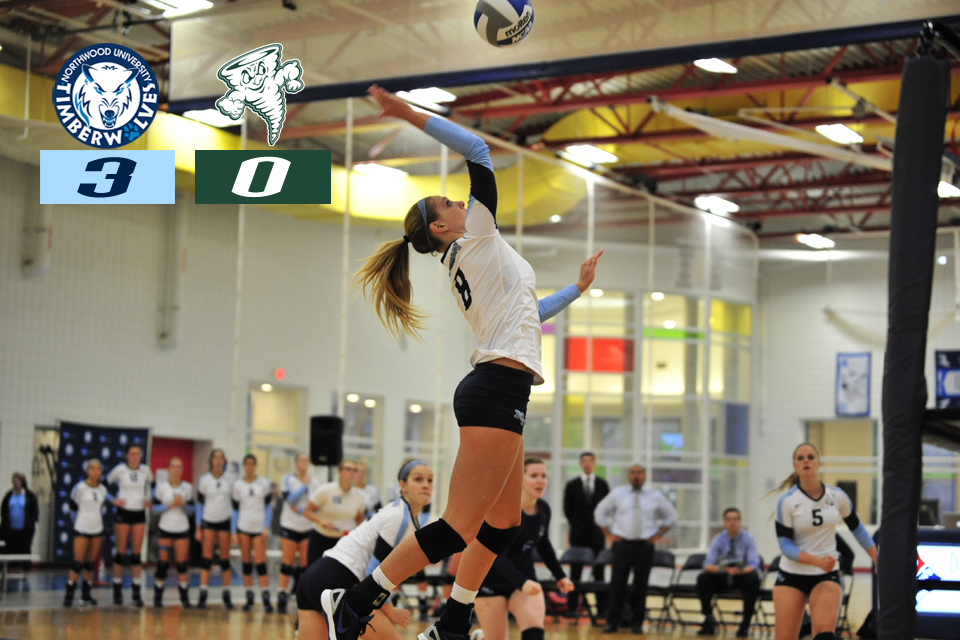 Volleyball Sweeps Lake Erie 3-0
