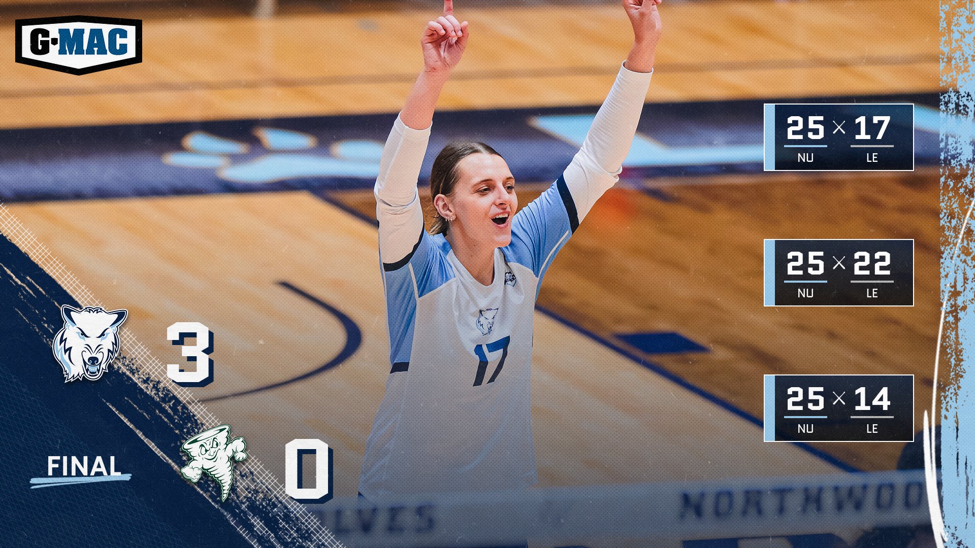 Volleyball Finishes 3-0 Weekend With Sweep At Lake Erie